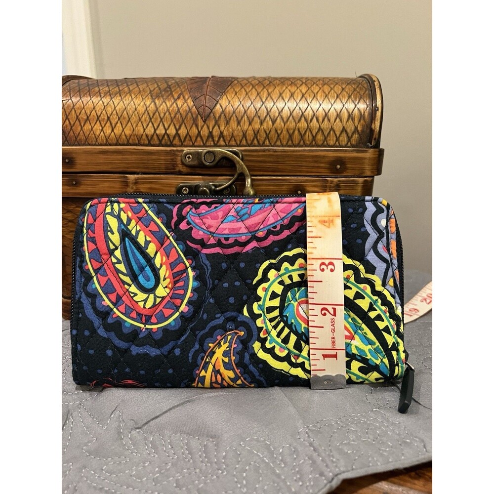 NEW Vera Bradley Accordion Wallet Twightlight paisley pattern NWT - Picture 8 of 8